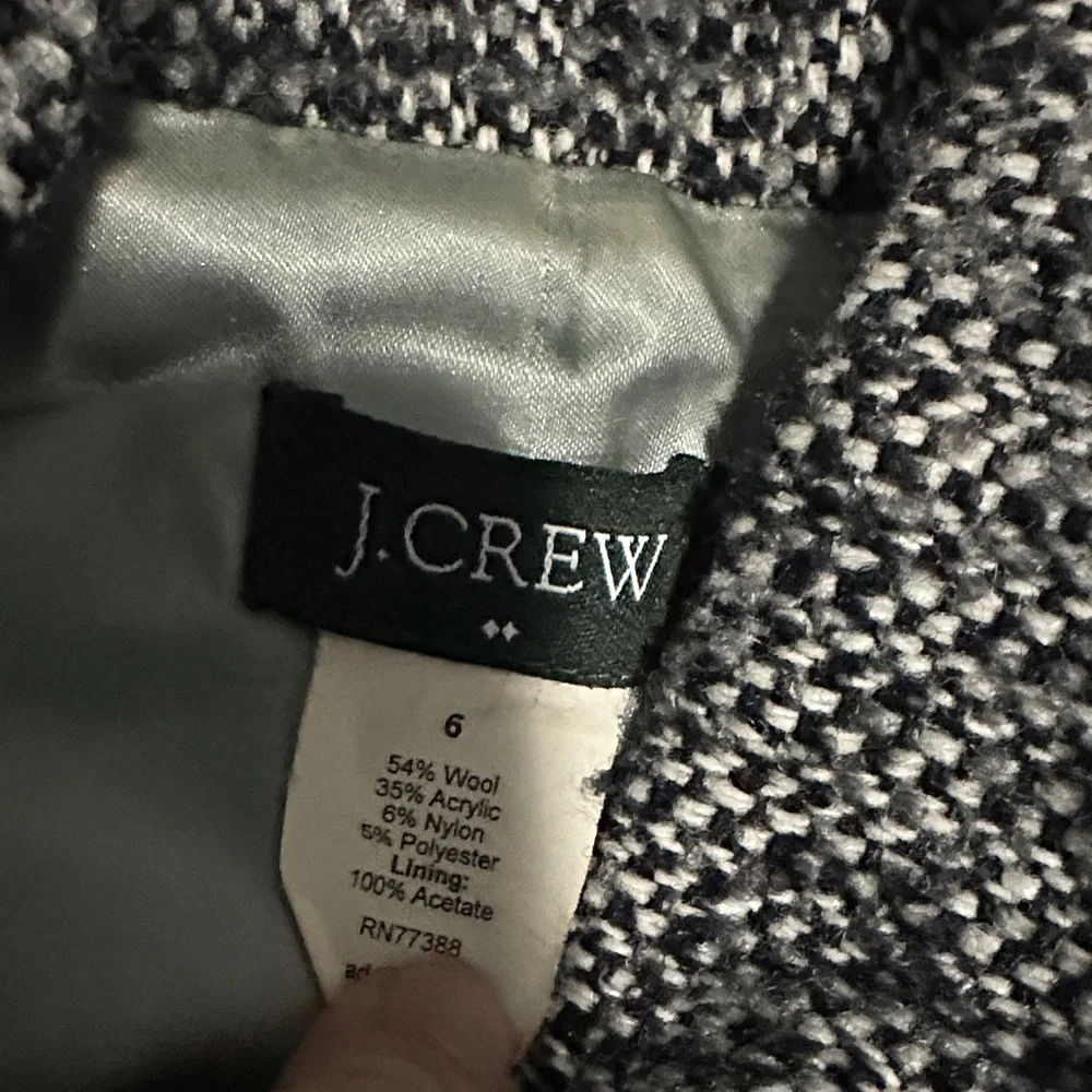 J.Crew Gray Tweed Coat